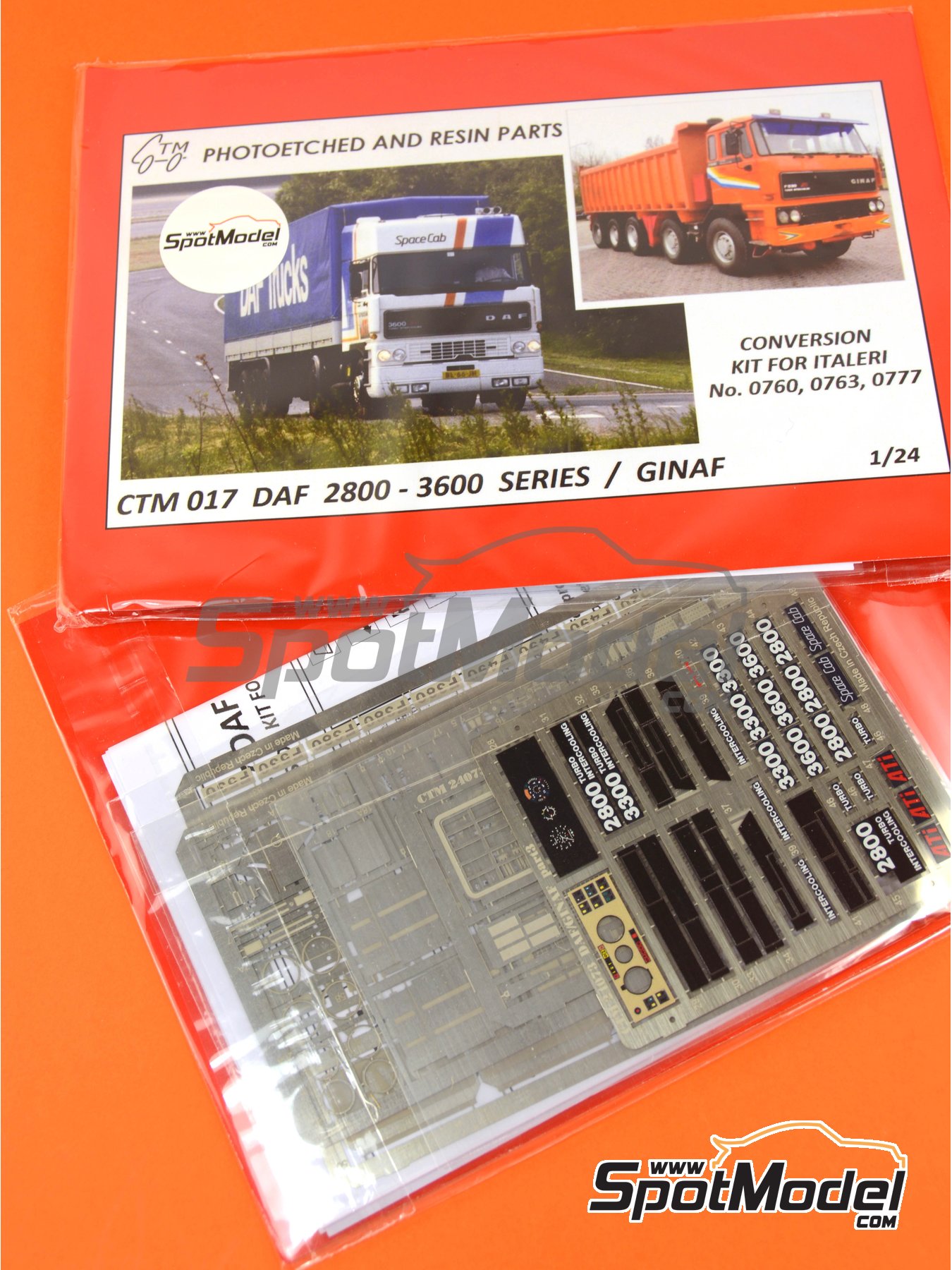 Czech Truck Model CTM017: Detail up set 1/24 scale - DAF Czech Truck Model CTM017: Detail up set 1/24 scale - DAF